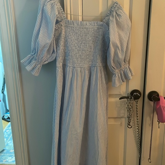 Blue and white stripe dress - Picture 1 of 1